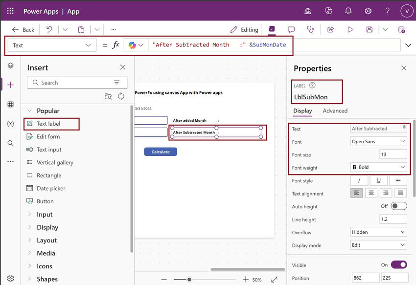 After Subtracted Month